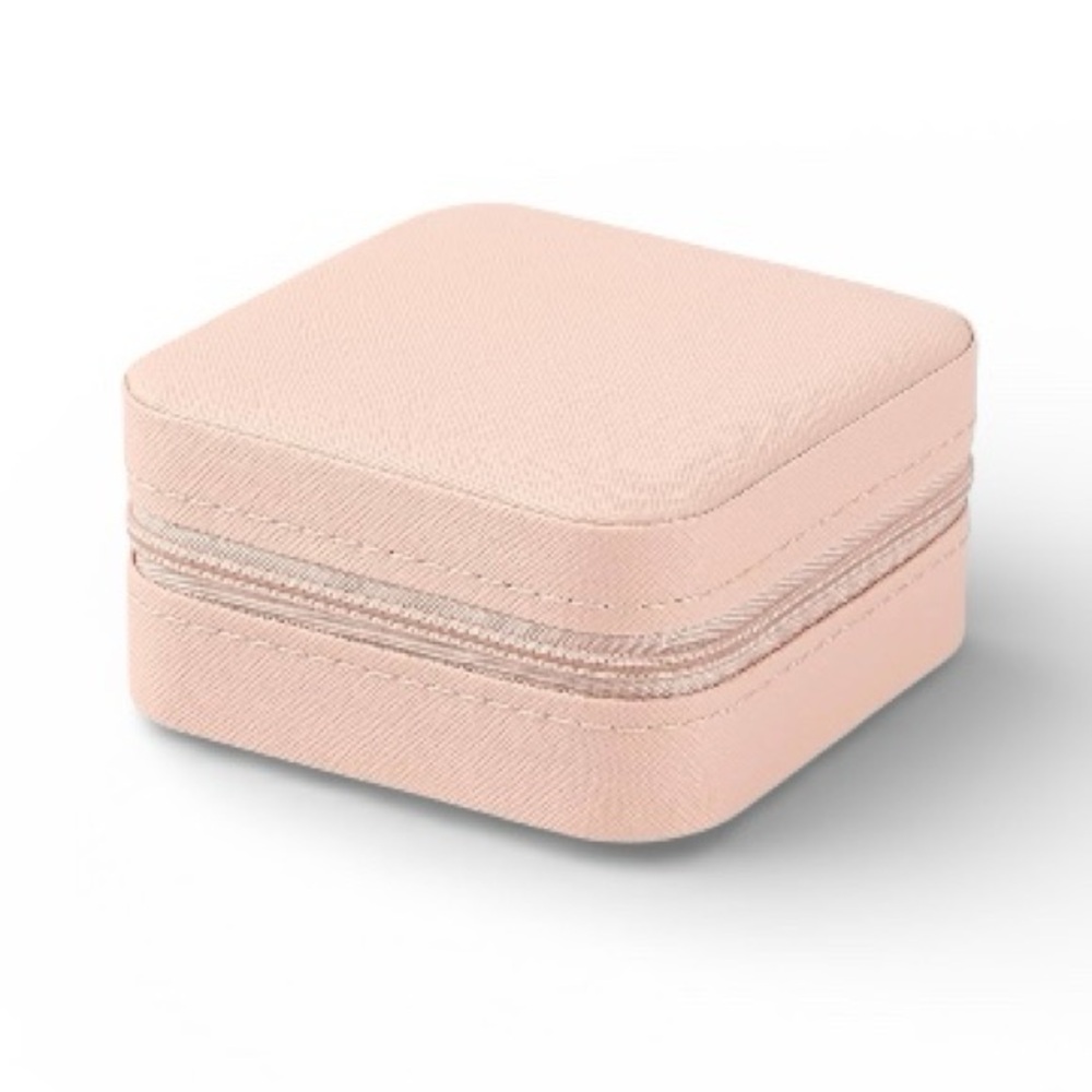 Mini Portable Pink Travel Jewelry Case - Picture 3 of 10
